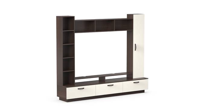 Fenily Engineered Wood TV Unit in Wenge & White Finish (Brown Finish) by Urban Ladder - Cross View Design 1 - 565853