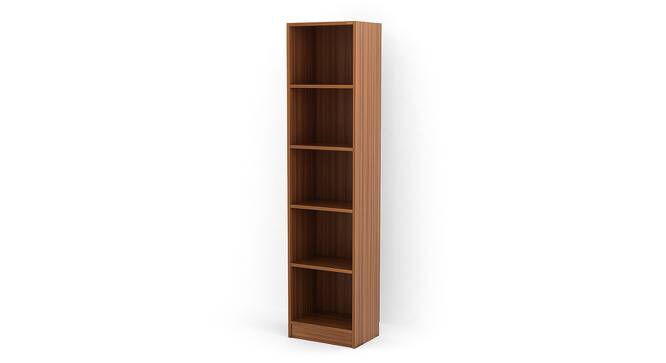 Alex Engineered Wood Bookshelf in Walnut Finish - 5 Shelves (Beige Finish) by Urban Ladder - Cross View Design 1 - 565857