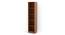 Alex Engineered Wood Bookshelf in Walnut Finish - 5 Shelves (Beige Finish) by Urban Ladder - Cross View Design 1 - 565857