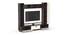 Fenily Engineered Wood TV Unit in Wenge & White Finish (Brown Finish) by Urban Ladder - Front View Design 1 - 565868