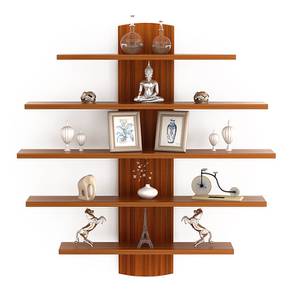 Bookshelf Design Caselle Engineered Wood Bookshelf in Beige Finish