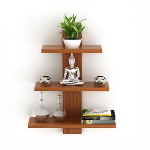 Bookshelf Design Phelix Engineered Wood Bookshelf in Beige Finish