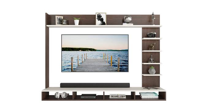 Primax Grande Engineered Wood TV Unit in Wenge Finish - 55" (Brown Finish) by Urban Ladder - Design 1 Full View - 565909