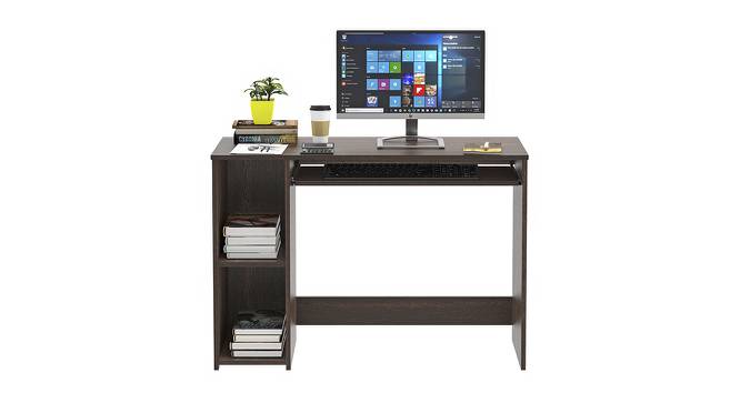 Mallium Free Standing Engineered Wood Study Table with Keyboard Slider in Wenge Finish (Brown) by Urban Ladder - Design 1 Full View - 565926