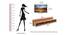 Reynold Engineered Wood TV Unit in Walnut Finish - 50" (Beige Finish) by Urban Ladder - Design 1 Close View - 565934