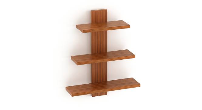 Phelix Engineered Wood Display Unit in Walnut Finish (Beige Finish) by Urban Ladder - Cross View Design 1 - 565947