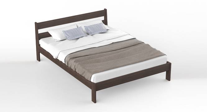 Roverb Engineered Wood Non Storage Bed in Wenge Finish Finish (Queen Bed Size, Matte Finish) by Urban Ladder - Design 1 Full View - 566024