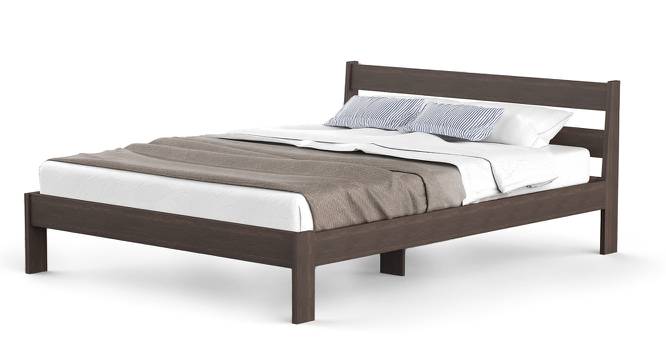 Roverb Engineered Wood Non Storage Bed in Wenge Finish Finish (Queen Bed Size, Matte Finish) by Urban Ladder - Cross View Design 1 - 566041