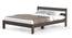 Roverb Engineered Wood Non Storage Bed in Wenge Finish Finish (Queen Bed Size, Matte Finish) by Urban Ladder - Cross View Design 1 - 566041