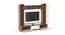 Fenily Engineered Wood TV Unit in Walnut & White Finish (Brown Finish) by Urban Ladder - Cross View Design 1 - 566042