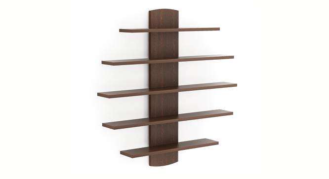 Caselle Engineered Wood Display Unit in Wenge Finish - 5 Shelves (Brown Finish) by Urban Ladder - Cross View Design 1 - 566048
