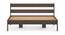 Roverb Engineered Wood Non Storage Bed in Wenge Finish Finish (Queen Bed Size, Matte Finish) by Urban Ladder - Design 1 Side View - 566073