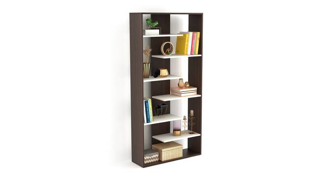 Maxelle Engineered Wood Bookshelf in Wenge Finish (Brown Finish) by Urban Ladder - Design 1 Full View - 566122