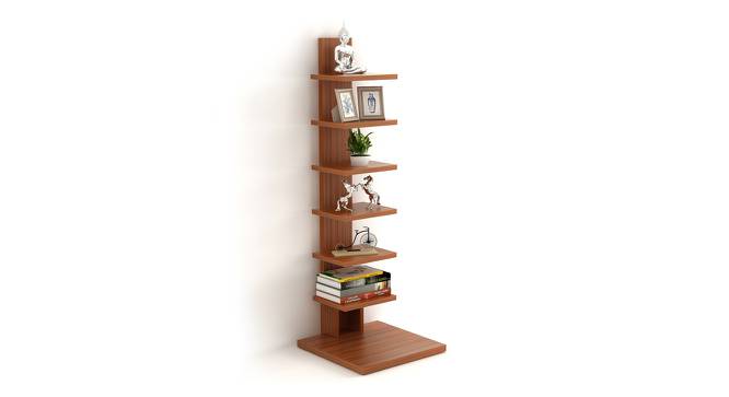 Osvil Engineered Wood Bookshelf in Walnut Finish (Beige Finish) by Urban Ladder - Design 1 Full View - 566123