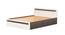 Maltein Engineered Wood King Size Non Storage Bed in Wenge & White Finish (King Bed Size, Matte Finish) by Urban Ladder - Cross View Design 1 - 566126