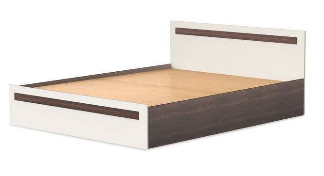 Maltein Engineered Wood Queen Size Storage Bed in Wenge & White Finish (Queen Bed Size, Wenge & White Finish) by Urban Ladder - Cross View Design 1 - 566127