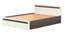 Maltein Engineered Wood Queen Size Storage Bed in Wenge & White Finish (Queen Bed Size, Wenge & White Finish) by Urban Ladder - Cross View Design 1 - 566127