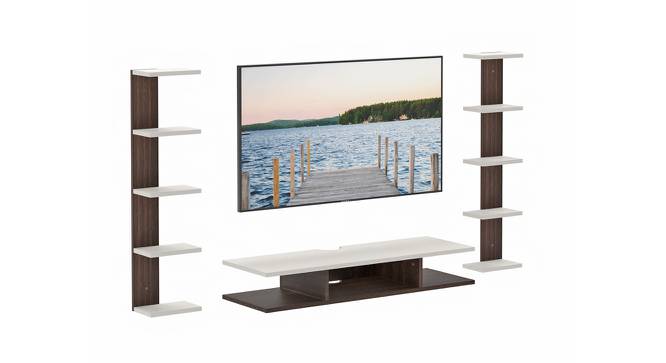 Estoye Engineered Wood TV Unit in White Finish - 42" (White Finish) by Urban Ladder - Front View Design 1 - 566153