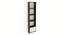 Molse Engineered Wood Bookshelf in Wenge Finish (Brown Finish) by Urban Ladder - Design 1 Side View - 566185