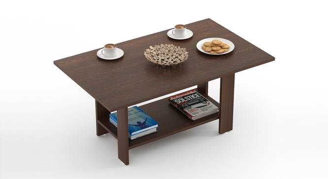 Osnale Rectangular Engineered Wood Coffee Table in Wenge Finish (Matte Finish) by Urban Ladder - Design 1 Full View - 566195
