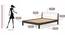 Roverb Engineered Wood King Size Non Storage Bed in Wenge & White Finish (King Bed Size, Matte Finish) by Urban Ladder - Design 1 Close View - 566209