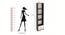 Molse Engineered Wood Bookshelf in Wenge Finish (Brown Finish) by Urban Ladder - Design 1 Close View - 566224