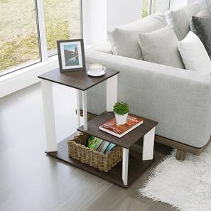Bluwud Design Coras Engineered Wood Side Table in Matte Finish