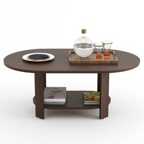 Engineered Wood Best Buys Design Osnale Round Engineered Wood Coffee Table in Matte Finish