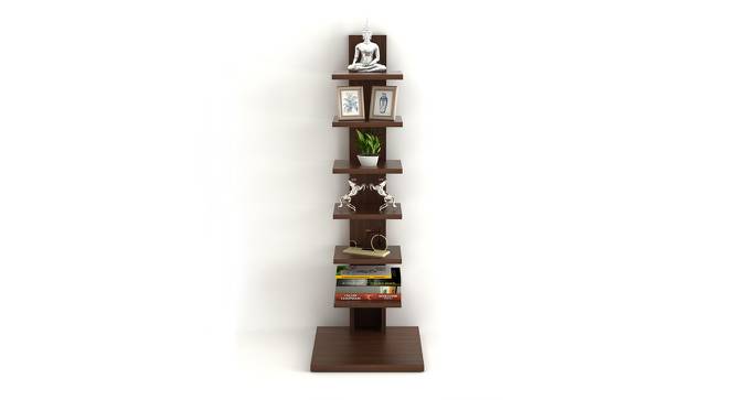 Osvil Engineered Wood Bookshelf in Wenge Finish (Brown Finish) by Urban Ladder - Design 1 Full View - 566261