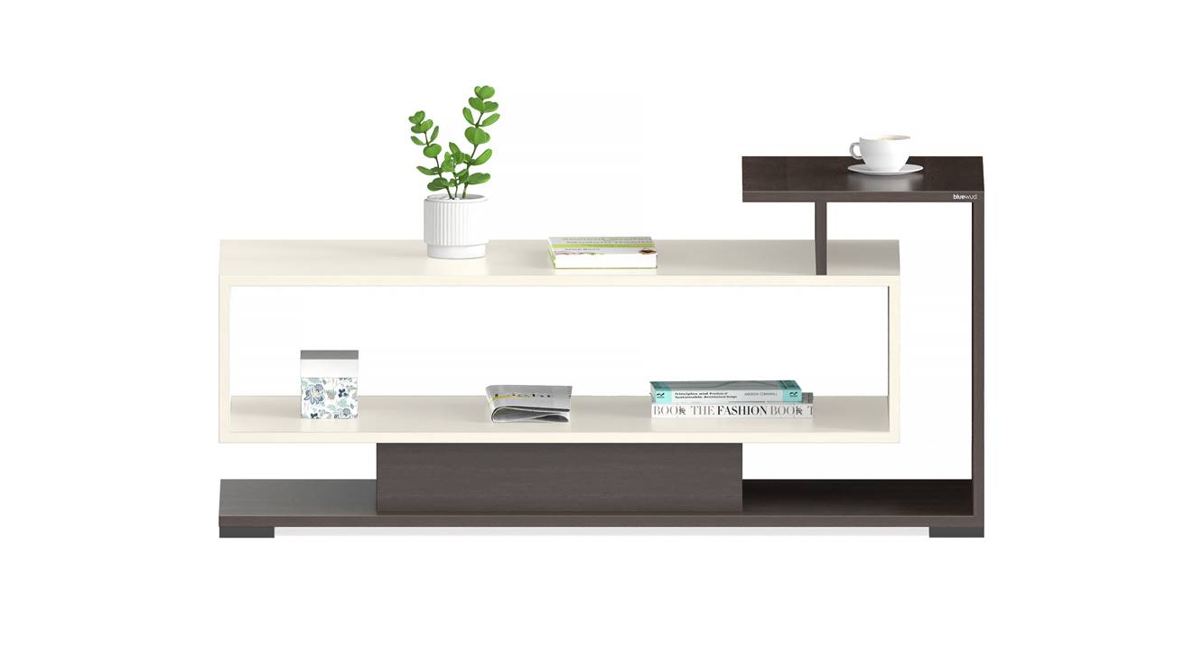 Declove Rectangular Engineered Wood Coffee Table in Matte Finish