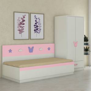Kids Beds With Storage Design Renata Engineered Wood Box Storage Bed - English Pink - Persian Lilac (Single Bed Size, Matte Laminate Finish)