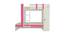 Evita Engineered Wood Box Storage Bunk Bed - Barbie Pink (Single Bed Size, Matte Laminate Finish) by Urban Ladder - Front View Design 1 - 566356