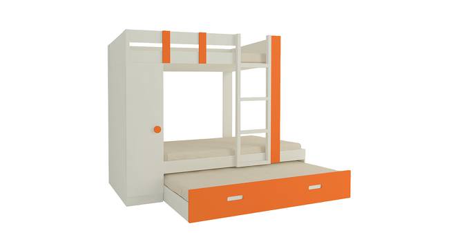 Evita Trundle Engineered Wood Box Storage Bunk Bed - Light Orange (Single Bed Size, Matte Laminate Finish) by Urban Ladder - Front View Design 1 - 566357