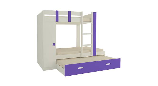Evita Trundle Engineered Wood Box Storage Bunk Bed - Lavender Purple (Single Bed Size, Matte Laminate Finish) by Urban Ladder - Front View Design 1 - 566358