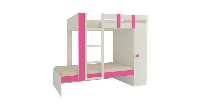 Evita Engineered Wood Box Storage Bunk Bed - Barbie Pink (Single Bed Size, Matte Laminate Finish) by Urban Ladder - Cross View Design 1 - 566371