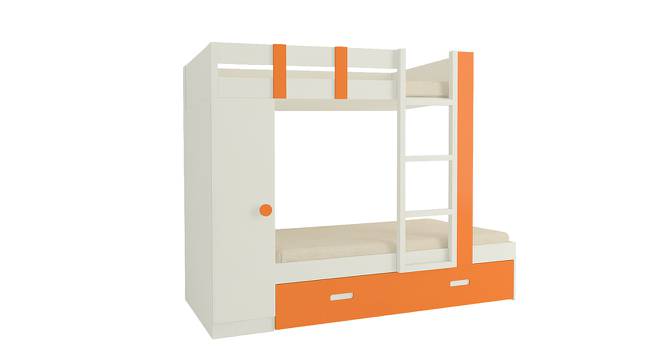 Evita Trundle Engineered Wood Box Storage Bunk Bed - Light Orange (Single Bed Size, Matte Laminate Finish) by Urban Ladder - Cross View Design 1 - 566372