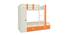 Evita Trundle Engineered Wood Box Storage Bunk Bed - Light Orange (Single Bed Size, Matte Laminate Finish) by Urban Ladder - Cross View Design 1 - 566372