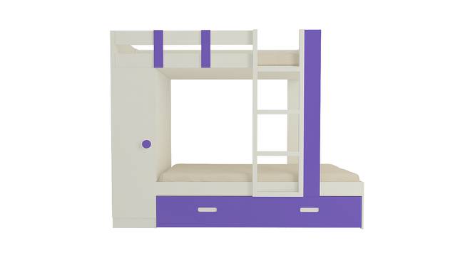Evita Trundle Engineered Wood Box Storage Bunk Bed - Lavender Purple (Single Bed Size, Matte Laminate Finish) by Urban Ladder - Cross View Design 1 - 566373