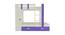 Evita Trundle Engineered Wood Box Storage Bunk Bed - Lavender Purple (Single Bed Size, Matte Laminate Finish) by Urban Ladder - Cross View Design 1 - 566373