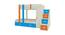 Luxuria Engineered Wood Box & Drawer Storage Bunk Bed - Light Orange - Azure Blue (Single Bed Size, Matte Laminate Finish) by Urban Ladder - Cross View Design 1 - 566374