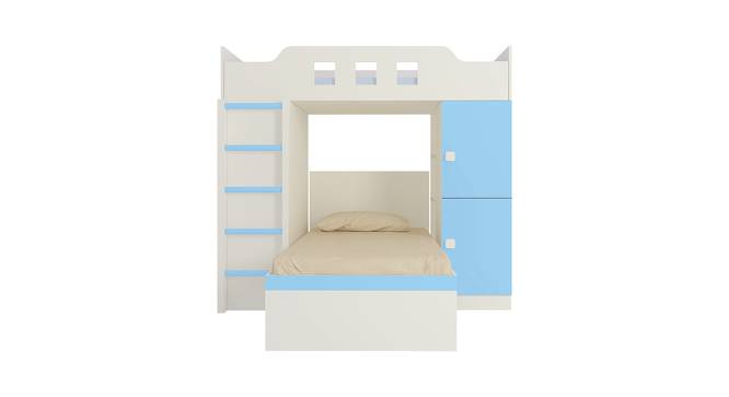 Siona Engineered Wood Box & Drawer Storage Bunk Bed - Sky Blue (Single Bed Size, Matte Laminate Finish) by Urban Ladder - Cross View Design 1 - 566376