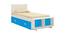 Minerva Engineered Wood Drawer Storage Bed - Azure Blue (Single Bed Size, Matte Laminate Finish) by Urban Ladder - Cross View Design 1 - 566378