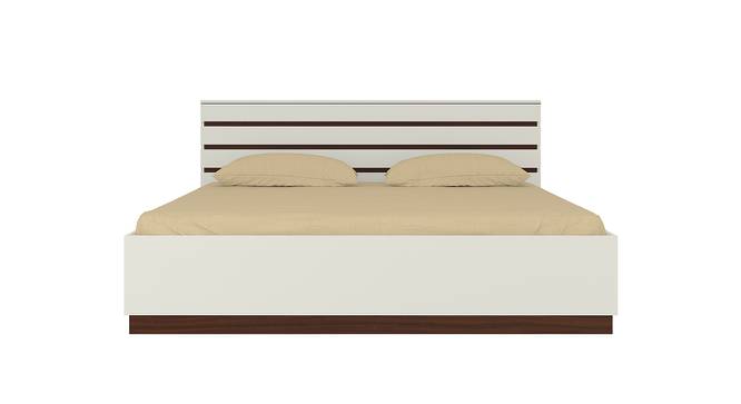 Paloma Engineered Wood Box Storage Bed - Ivory (King Bed Size, Matte Laminate Finish) by Urban Ladder - Cross View Design 1 - 566380