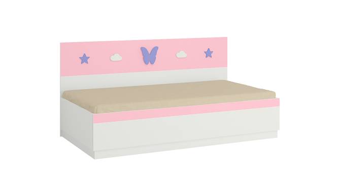 Renata Engineered Wood Box Storage Bed - English Pink - Persian Lilac (Single Bed Size, Matte Laminate Finish) by Urban Ladder - Cross View Design 1 - 566382