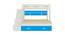 Austin Engineered Wood Box & Drawer Storage Bunk Bed - Azure Blue (Matte Laminate Finish, Double Bed Size) by Urban Ladder - Design 1 Side View - 566385