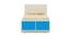 Minerva Engineered Wood Drawer Storage Bed - Azure Blue (Single Bed Size, Matte Laminate Finish) by Urban Ladder - Design 1 Side View - 566393