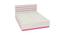 Paloma Engineered Wood Box Storage Bed - Ivory - Barbie Pink (Queen Bed Size, Matte Laminate Finish) by Urban Ladder - Design 1 Side View - 566394