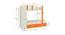 Evita Trundle Engineered Wood Box Storage Bunk Bed - Light Orange (Single Bed Size, Matte Laminate Finish) by Urban Ladder - Design 1 Dimension - 566414