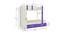 Evita Trundle Engineered Wood Box Storage Bunk Bed - Lavender Purple (Single Bed Size, Matte Laminate Finish) by Urban Ladder - Design 1 Dimension - 566415