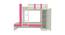 Evita Engineered Wood Box Storage Bunk Bed - Barbie Pink (Single Bed Size, Matte Laminate Finish) by Urban Ladder - Design 1 Dimension - 566429